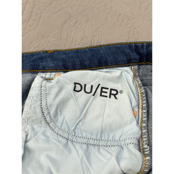 DU/ER Jeans Denim Pants Womens 30 x 30 Medium Wash‎ Stretch Girlfriend WFLR5001 - Picture 4 of 9